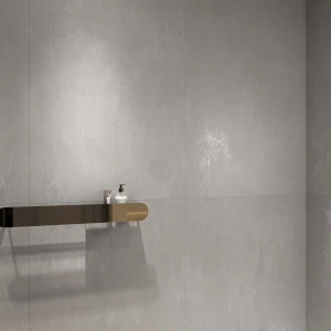 Керамогранит Creanza Canvas Silver Grey Matt Glossy матовый с глянцевым эффектом светло-серый CZ-GL02-B 160х80 см