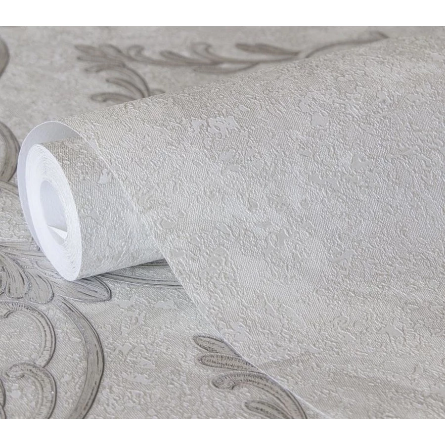 Обои флизелиновые Аспект Deluxe Рафаэль белые 70428-11 1,06х10,05 м