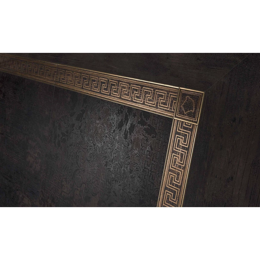 Керамогранит Versace Eterno Carbon Patchwork матовый черный 263030 80x80 см