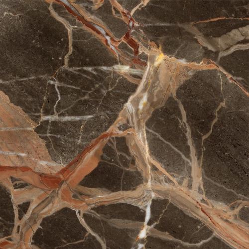 Керамогранит Global Tile Alpica грес глазурованный темно-коричневый 60*60 см
