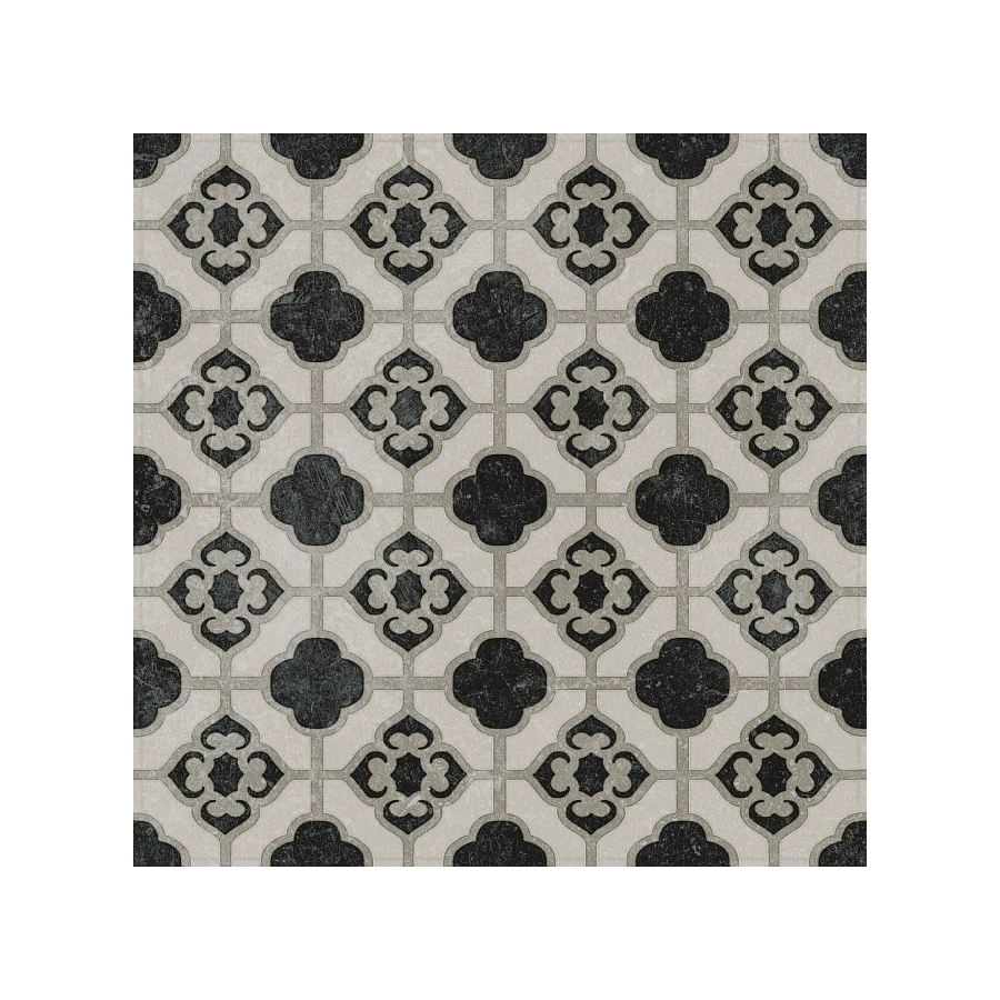 Декор Kerama Marazzi Фреджио 3 черно-белый 20х20 см