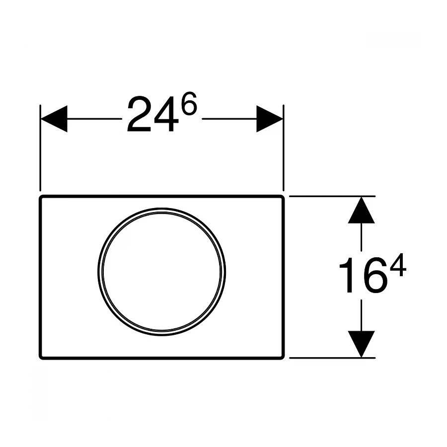 Смывная клавиша Geberit Sigma 10 не оставляет отпечатков пальцев 115.758.14.5