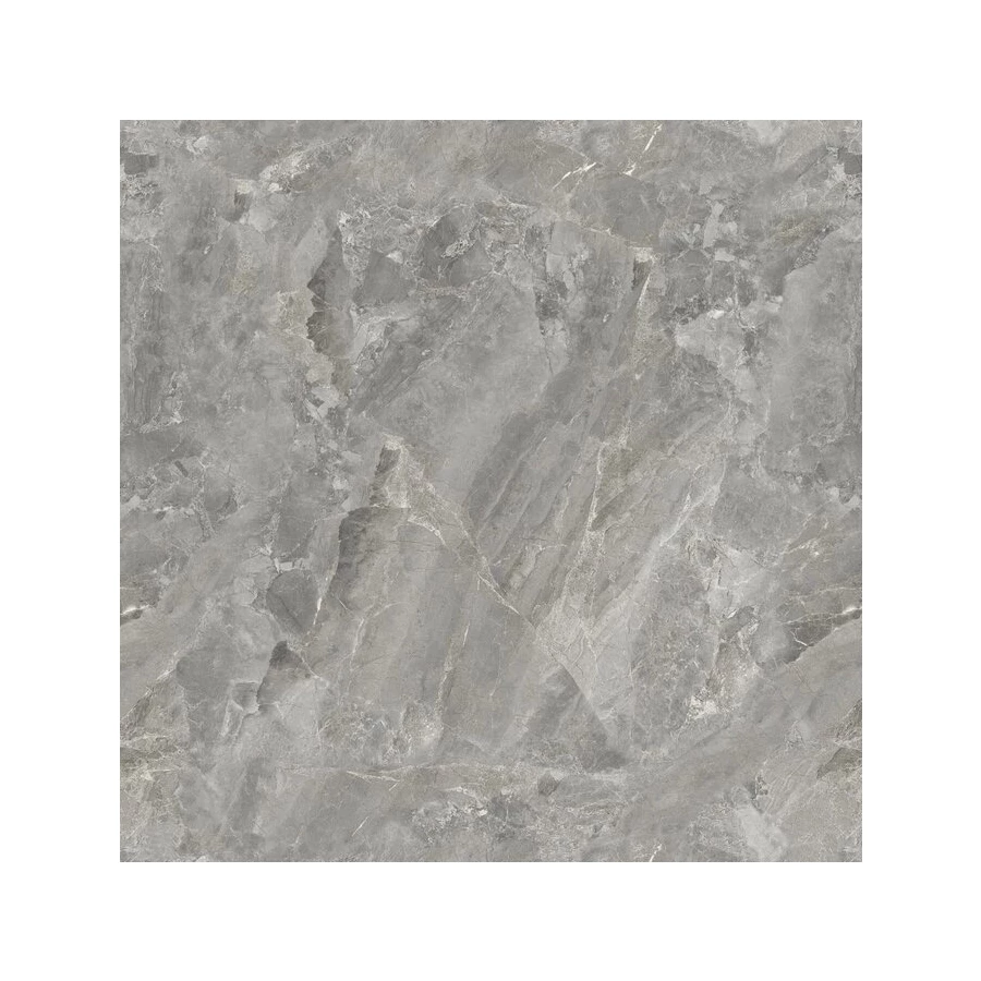 Керамогранит Planet Ceramics UKP-553 глянцевый с золотом серый 80х80 см