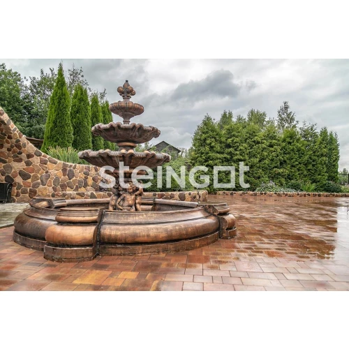 Тротуарная плитка Steingot Бавария "Терракота" коричневый 60 мм