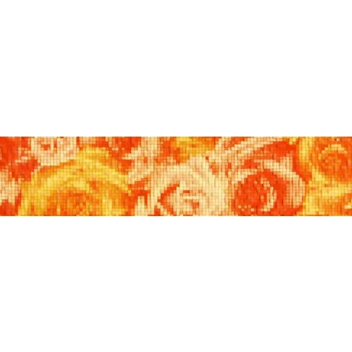 Бордюр Lasselsberger Ceramics Фьюжн оранжевый 1504-0076 9х40 см