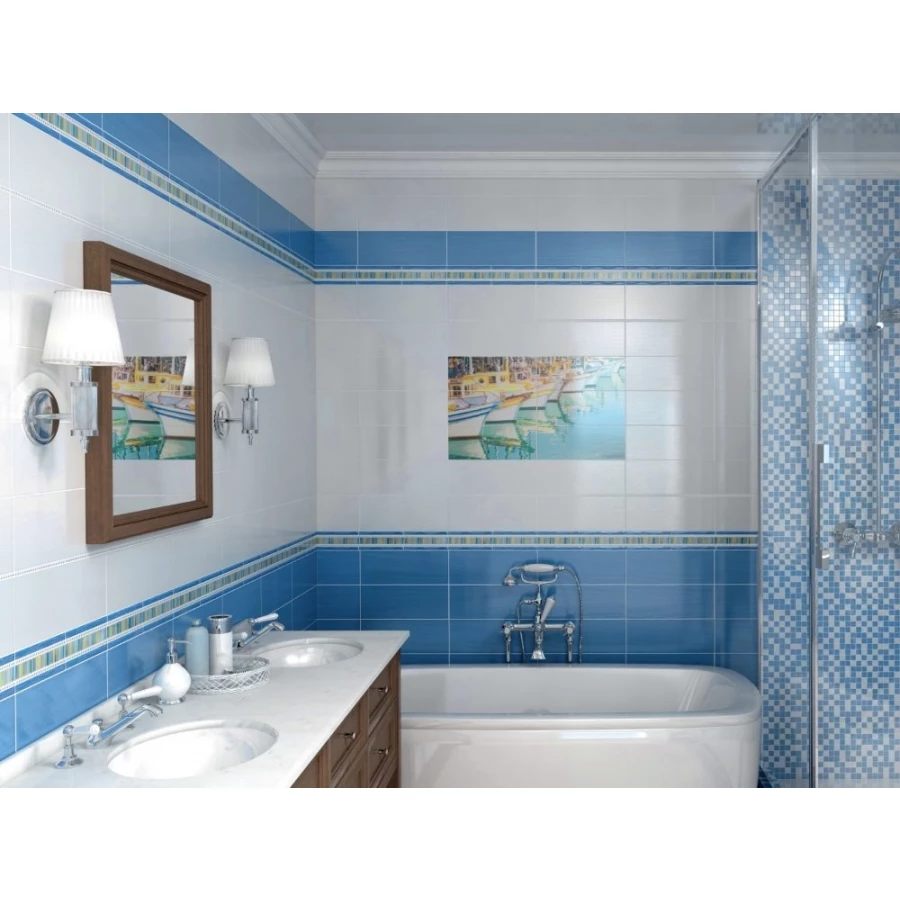 Декор Kerama Marazzi Салерно рыбки STG\A385\15000 40х15 см