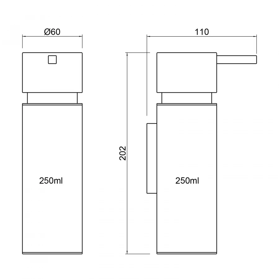 Дозатор Timo Torne черный 43039/03