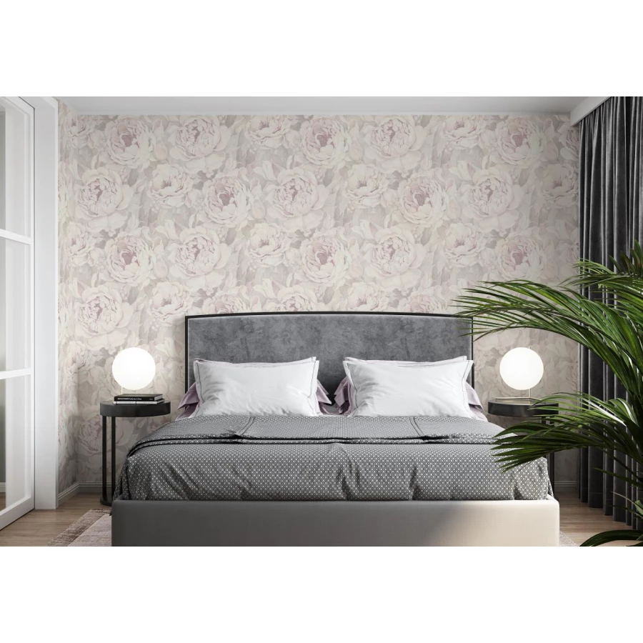 Обои флизелиновые Palitra Home Protect-Roses бежевые HC31225-25a 1,06х10,05 м