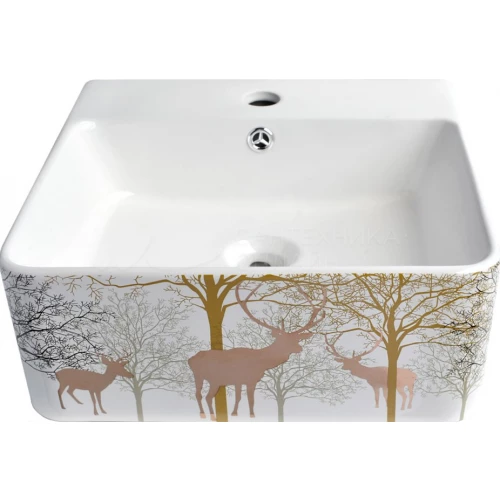 Накладная раковина Bronze de Luxe Golden Deer 1060GD 42х40 см