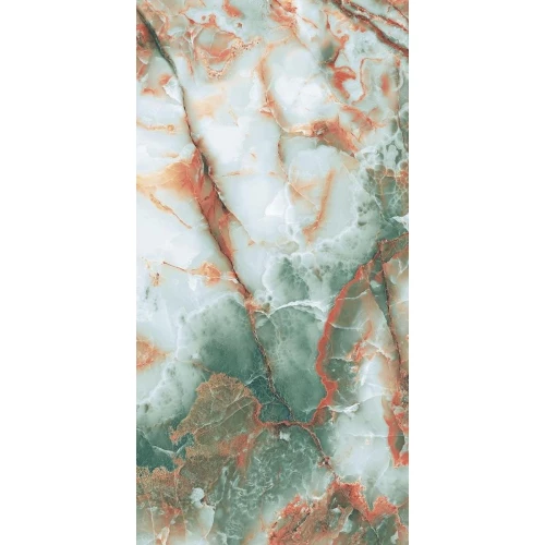 Керамогранит Bluezone Onyx Nebula Fern глянцевый коричневый BZ75713 120х60 см