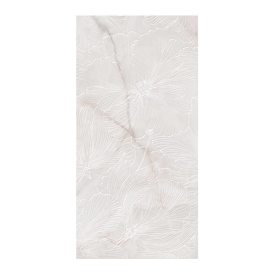 Плитка настенная Kerlife Onix Blanco-Gris Fiori 33 серая 63х31,5 см