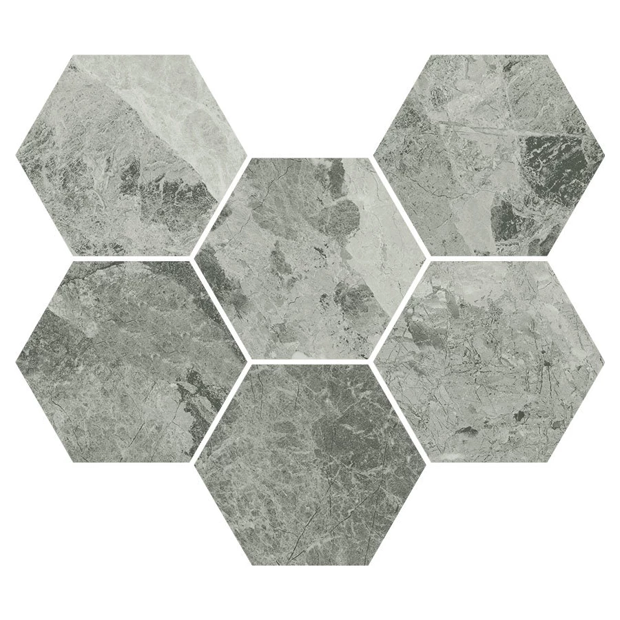 Мозаика Italon Шарм Экстра Силвер Гексагон 25х29