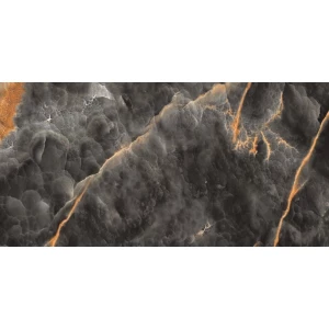 Керамогранит Gravita Volcanic Nero Shiny Sugar матовый черный 120х60 см