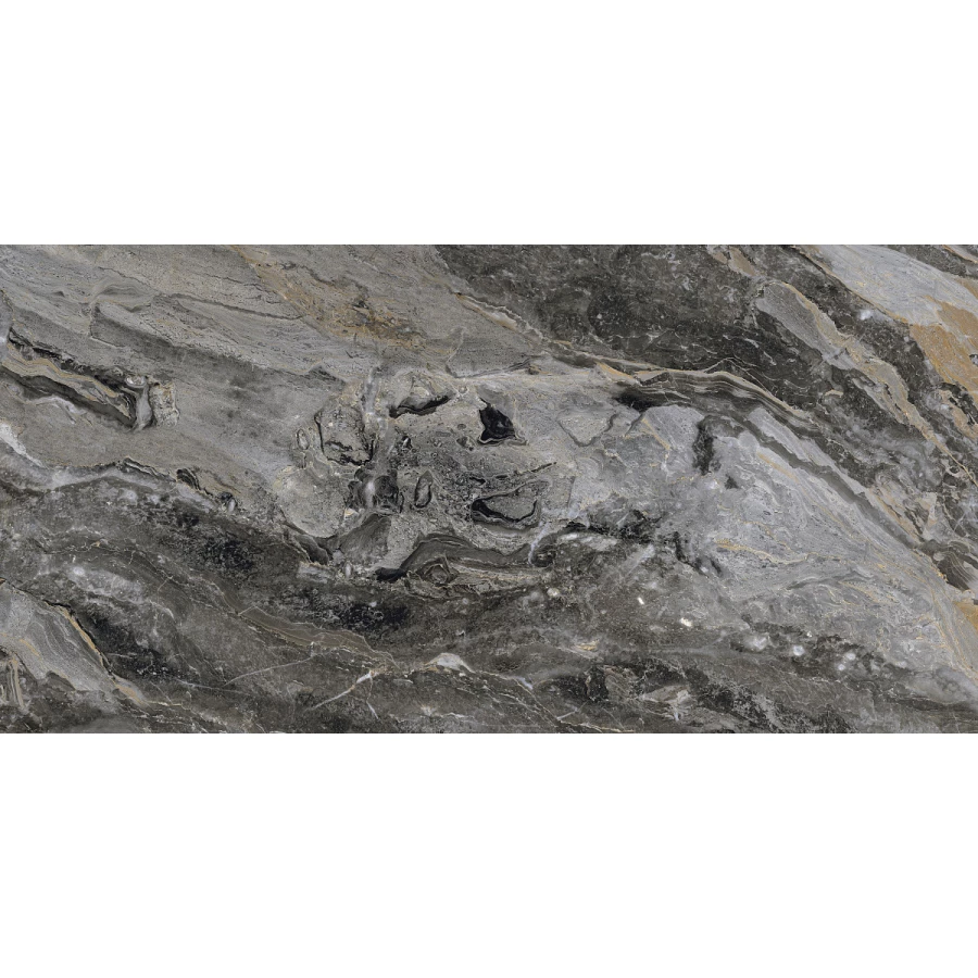 Керамогранит Fanal Orobico Black SShine 33 черный 120х60 см