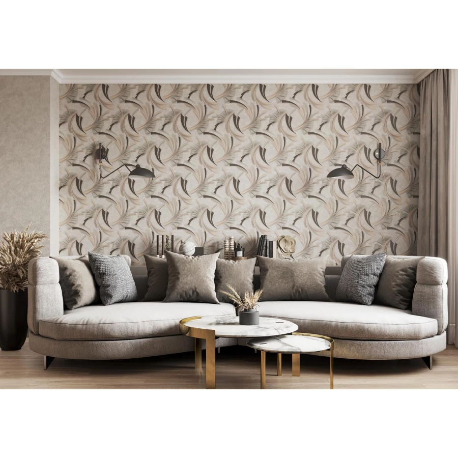 Флизелиновые обои Palitra Life Maldives серые PL72024-42 1,06х10,05 м