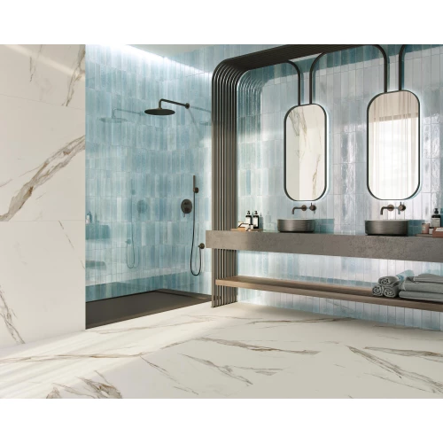 Керамогранит Dune Ceramica Agadir Agua глянцевый голубой 188549 28х7 см