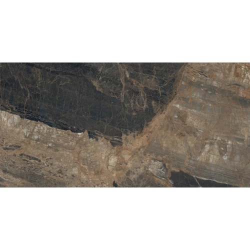 Керамогранит Laparet Lunar Marron матовый+гл.чернила коричневый 160х80 см