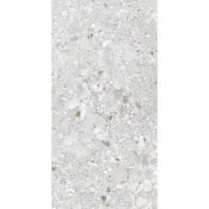 Керамогранит Creanza Gliato Terrazzo Solido матовый с микрогранулами светло-серый SL1001-A 120х60 см