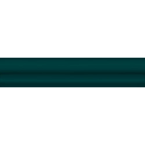 Бордюр Kerama Marazzi Клемансо Багет зеленый темный BLD037 15х3 см