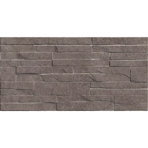 Плитка настенная Alma Ceramica Discover рельефная глянцевая коричневая TWU2550DCV24 50х24,9 см