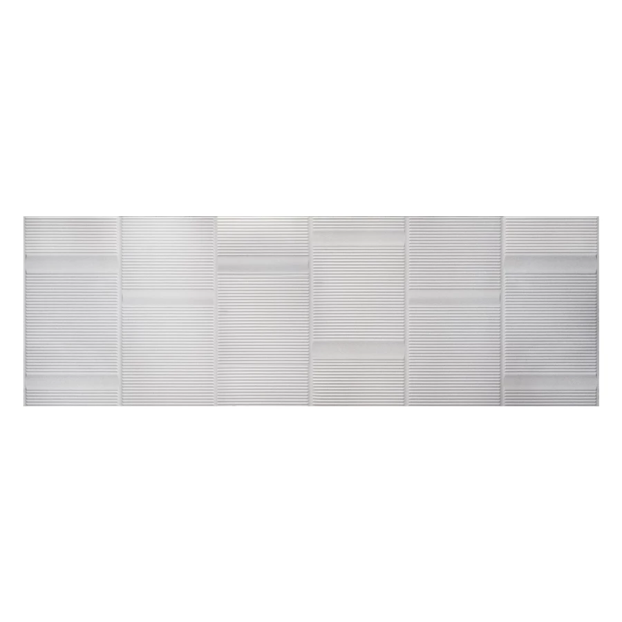 Плитка настенная Eurotile Ceramica Континуум Айвори рельефная матовая слоновая кость 871 100x32,5 см