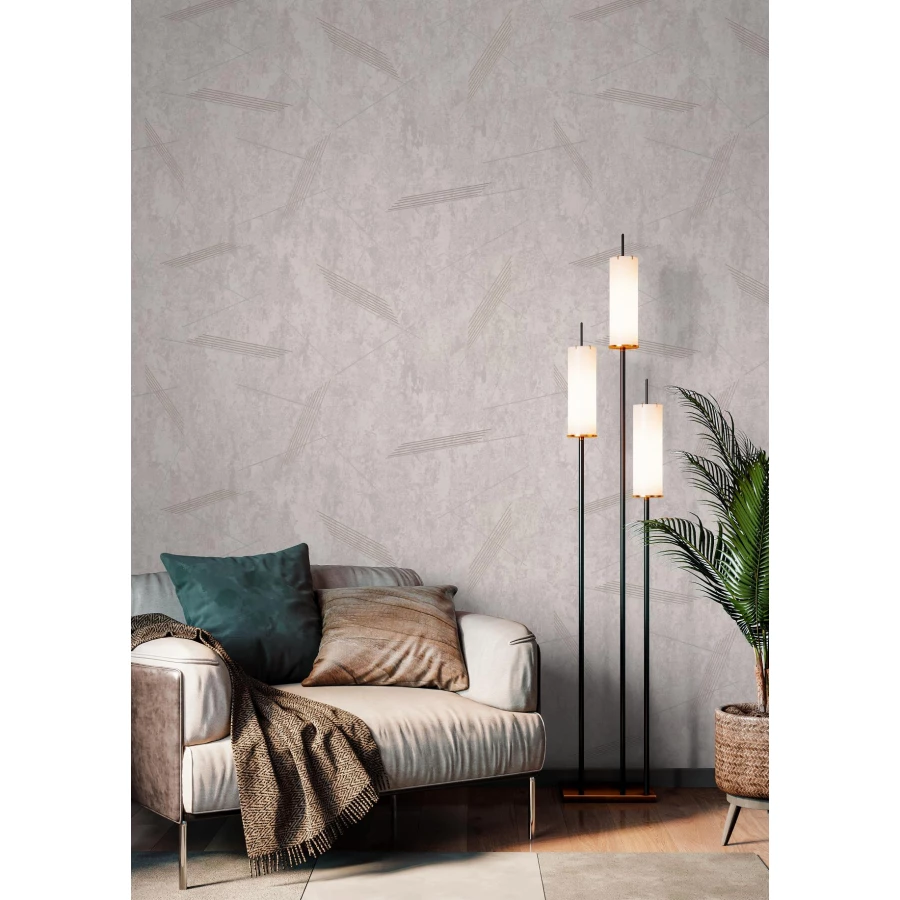 Обои флизелиновые Palitra Life Cross серые PL72518-14 1,06х10,05 м