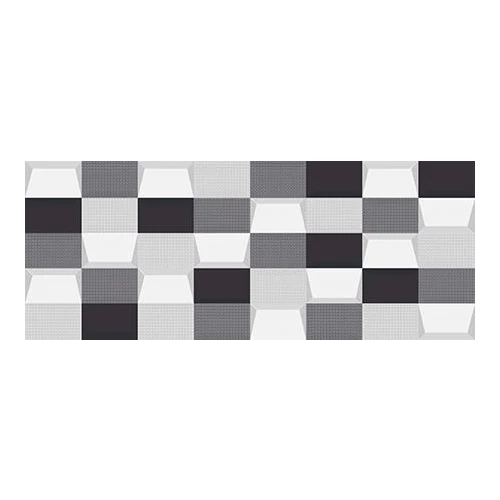 Керамическая плитка Kerlife Splendida Mosaico черно-белая 20,1*50,5 см