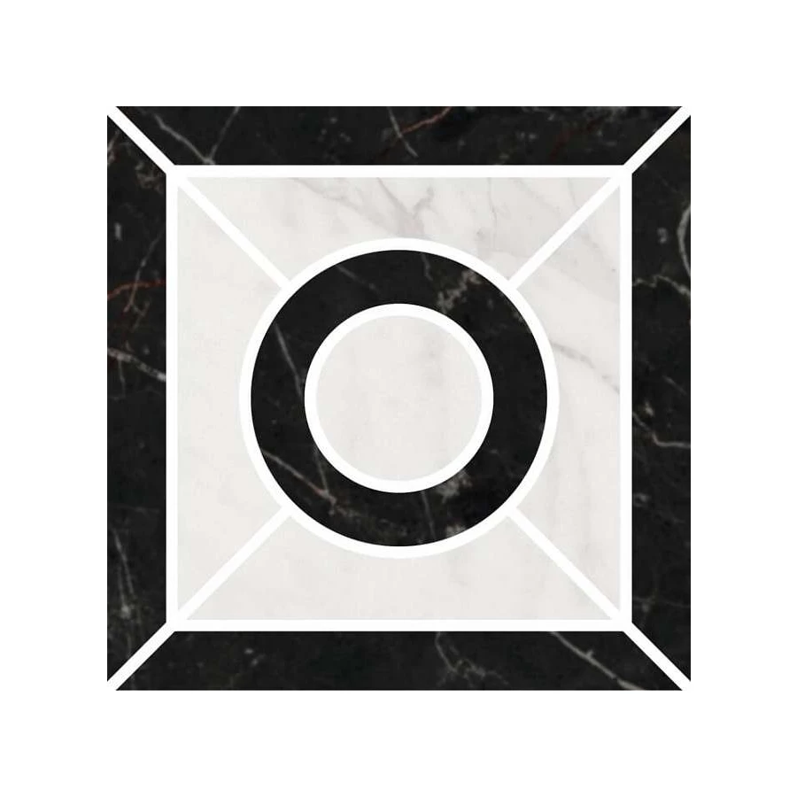 Керамогранит Kerama Marazzi Фрагонар Декор матовый чёрный ID94T 9,9x9,9 см