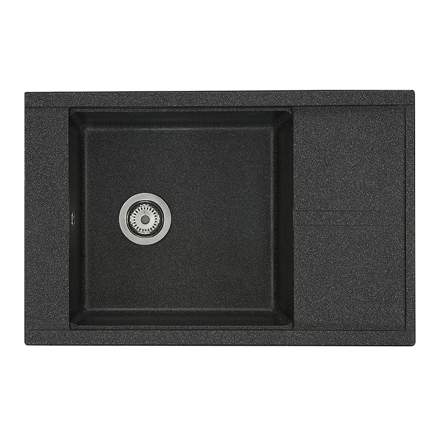 Мойка кухонная Акватон Делия 78 графит 1A715132DE210