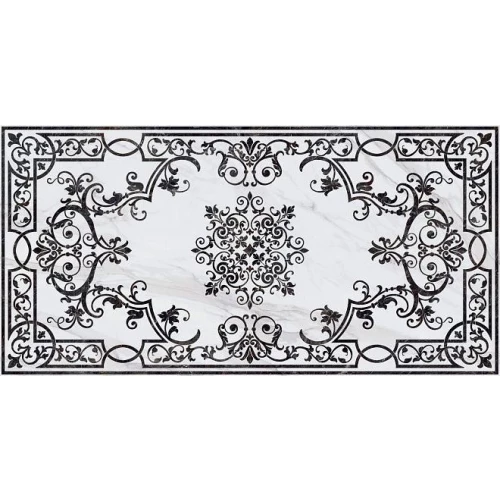 Керамогранит Kerama Marazzi Монте Тиберио декорированный лаппатированный белый 119,5х238,5 см