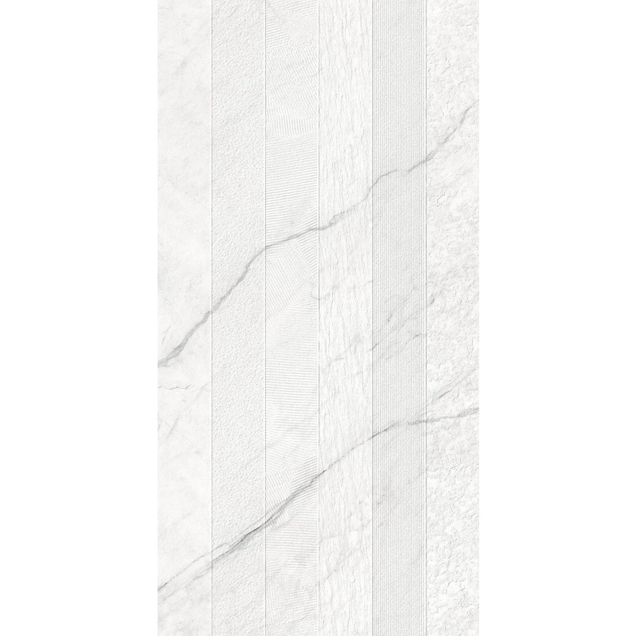 Декор Creanza Montesa White Decor Matt Glossy матовый с глянцевым эффектом белый CZ-GL07-D 160х80 см