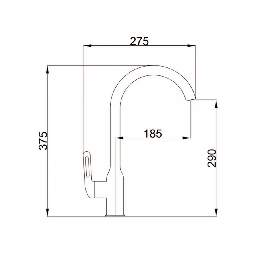 Смеситель Haiba для кухни матовое золото HB70825-5