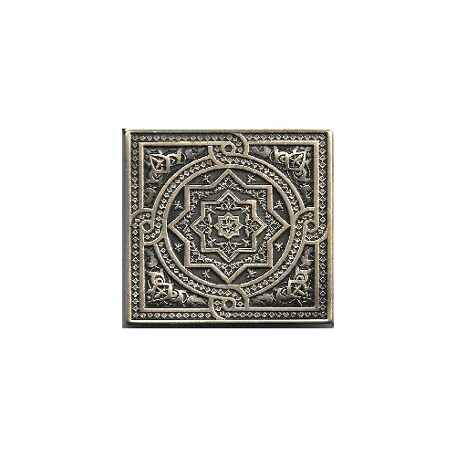 Вставка Moneli Decor Металлические вставки Beni-mamet Shined brass бронза полированная MNL000003 6х6 см