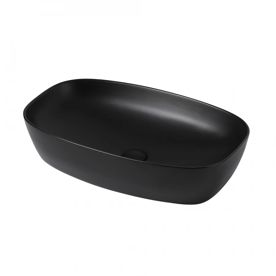 Раковина накладная Abber Rechteck черная матовая AC2206MB