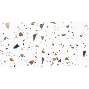 Керамогранит Laparet Terazzo Bianco карвинг матовый цветной 120х60 см