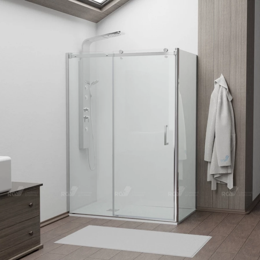 Душевой уголок RGW TO-44 TO-14 + Z-050-2 Прозрачное 02074440-11 140х100 см