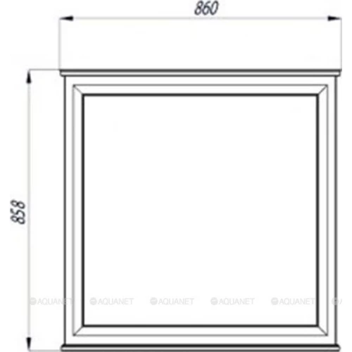 Зеркало Aquaton Беатриче 85 слоновая кость с патиной 1A191802BEM60 86х85,8