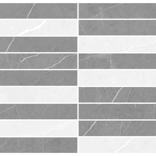 Мозаика Laparet Rubio микс серый 28,6х29,8 см