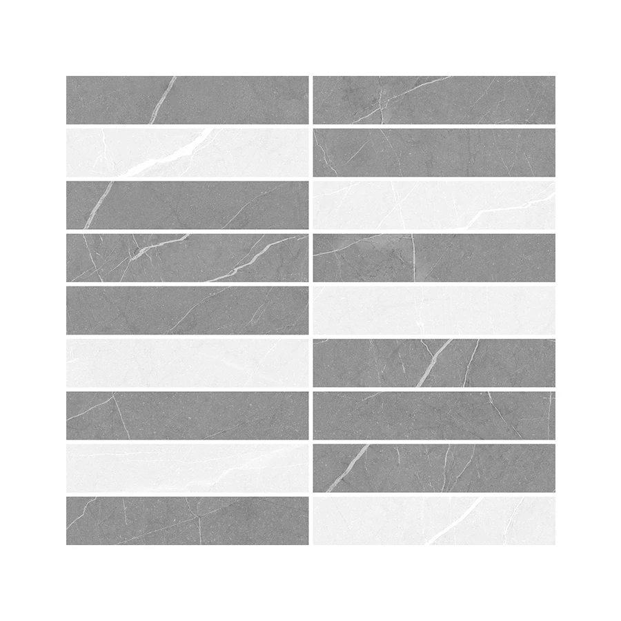 Мозаика Laparet Rubio микс серый 28,6х29,8 см