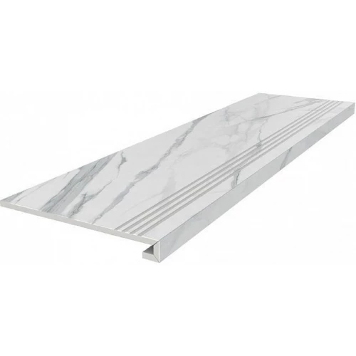 Ступень Kerama Marazzi Монте Тиберио лаппатированная клееная белый 33х119,5 см