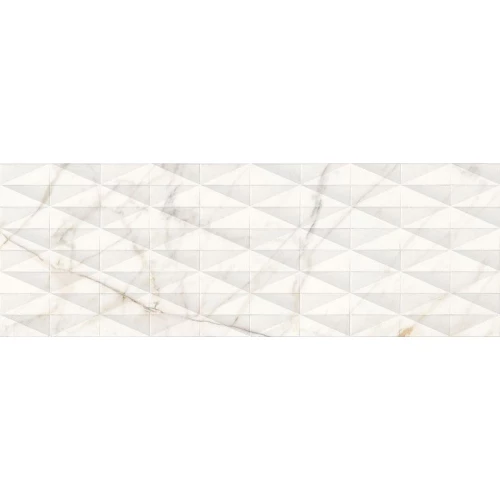 Плитка настенная Marazzi Allmarble Wall Golden White Struttura Pavé Lux 3D белый 40х120 см