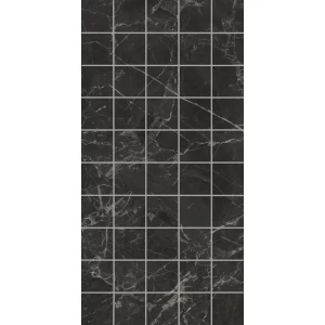 Декор чипсет Kerama Marazzi Коррер обрезной глянцевый чёрный KMD2PTG004BR 60x30 см