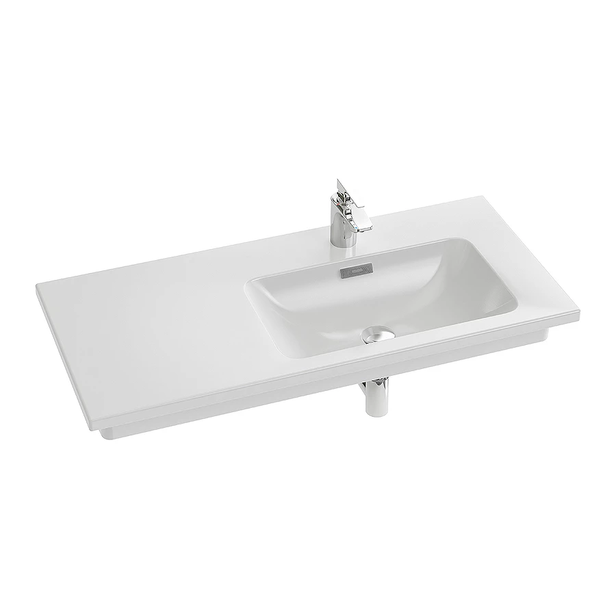 Подвесная раковина-столешница Jacob Delafon Vox правая EXAD112-Z-00 100х46 см