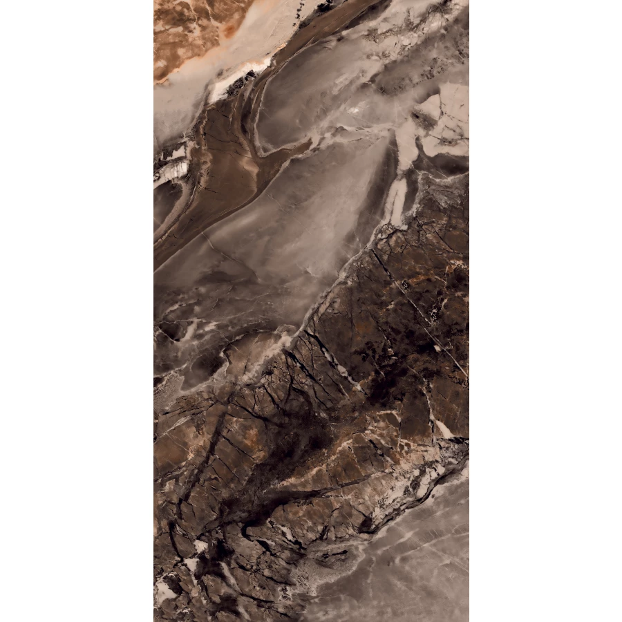 Керамогранит Arcadia Ceramica Monaco Brown High Gloss коричневый HG2012-A 120х60 см