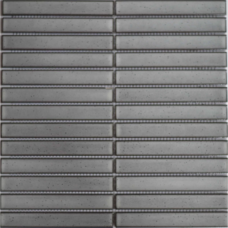 Мозаика Tonomosaic CFT8115 состаренная глянцевая из керамики, серая 29,6*29,9 см