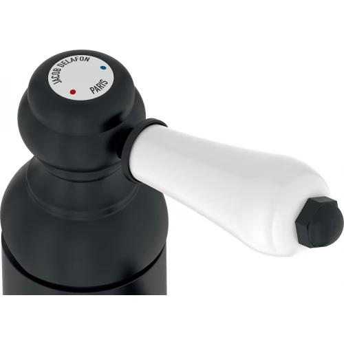 Смеситель для раковины Jacob Delafon Louise без донного клапана матовый черный E24360-BL