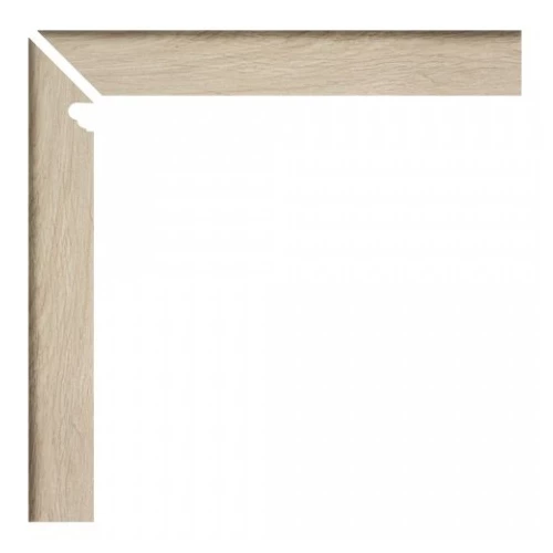 Ступень из керамогранита Ape Ceramica Oregon Zanquin Fior Izq Haya матовая бежевая A031922 60х8 см