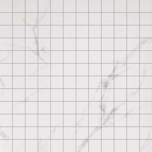 Мозаика Casalgrande Padana Marmoker Statuario Grigio Lucido глянцевая белая 2705517 30х30 см