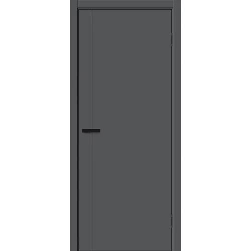 Межкомнатная дверь Bravo Браво-0.10 П 230x60 экошпон Bravo A полотно глухое цвет Stormy Silk