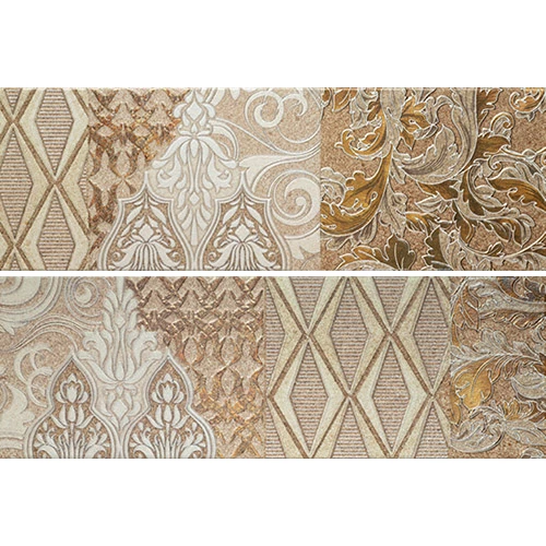 Панно Porcelanite Dos Ros. 7514 Composicion living II beige бежевый (компл. из 2-х шт.) 25х75 см